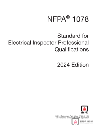 NFPA 1078, STANDARD FOR ELECTRICAL INSPECTOR PROFESSIONAL QUALIFICATIONS PDF